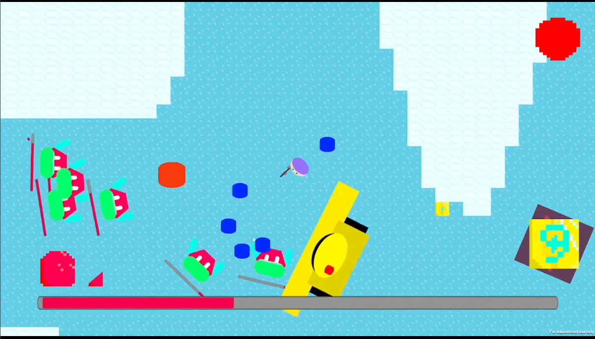 Guns On Ice gameplay — a bright, arcade ice arena